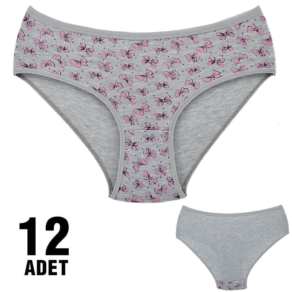 Dondeza 201 Desenli Bayan Ara Beden Külot 12'li