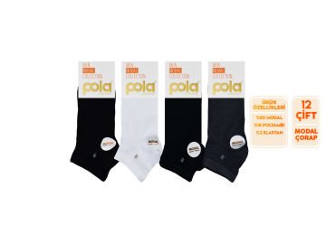 Pola 4150-23 Yazlık Erkek Modal Patik 12'li