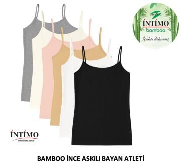 İntimo 2009 İp Askılı Bambu Bayan Atlet 6'lı