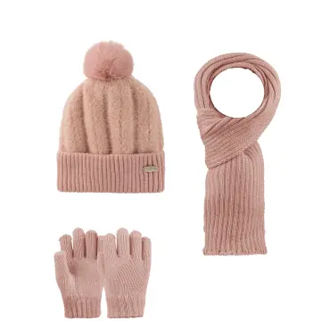 Kitti P-K24170-03 (4-8) Yaş Kız Çocuk Şapka Atkı Eldiven Takım 6'lı