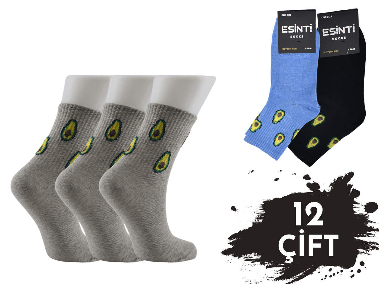 Esinti 11-40 Bayan Kolej Çorap 12'li