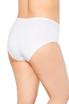 Tutku 0924 Beyaz Bayan Likralı Bato Külot 12'li