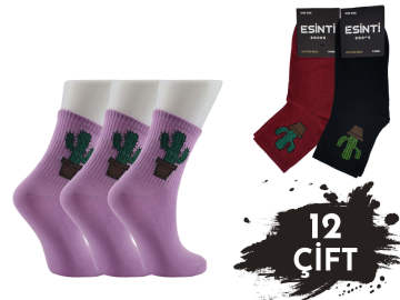 Esinti Bayan Kolej Çorap 12'li