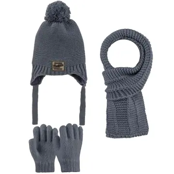 Kitti P-K24170-15 (4-8) Yaş Erkek Çocuk Şapka Atkı Eldiven Takım 6'lı