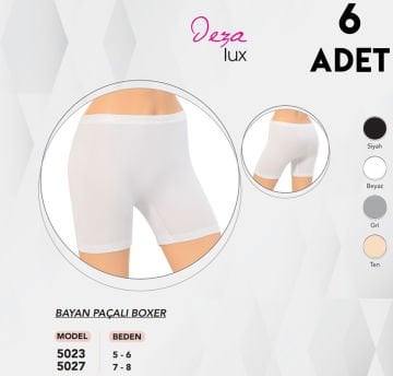 Dondeza 5027 Paçalı Bayan Boxer 6'lı