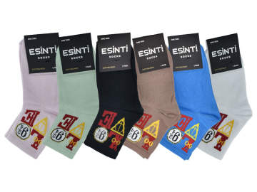 Esinti Bayan Kolej Çorap 12'li