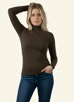 Kapitex 3001 (L-XL-XXL) Bayan Uzun Kollu Balıkçı Yaka Atlet 3'lü
