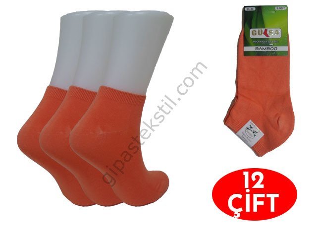 Gülsa Bayan Dikişsiz Bambu Patik 12'li