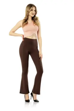 Vogsing 377 (S-M-L-XL-XXL) Fitilli İspanyol Paça Bayan Tayt 6'lı