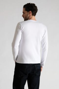 Tutku Elit 1302 Elestan Sıfır Yaka Erkek Uzun Kol Atlet