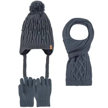 Kitti P-K24170-09 (4-8) Yaş Erkek Çocuk Şapka Atkı Eldiven Takım 6'lı
