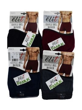 Tutku Elit 1101 Havlu Bel Erkek Penye Düz Boxer