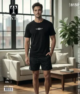 Tekten 8130 (M-L-XL-XXL) Erkek Kısa Kollu Şortlu Takım