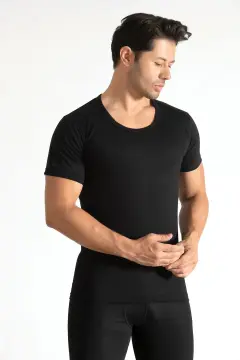 Tutku 0103 Erkek Renkli Penye Bisiklet Yaka Fanila 6'lı