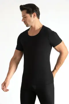 Tutku 0103 Erkek Renkli Penye Bisiklet Yaka Fanila 6'lı