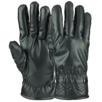 Suyutti K25540-04-001 İthal Erkek İçi Kürklü Kalın Suni Deri Eldiven 6'lı