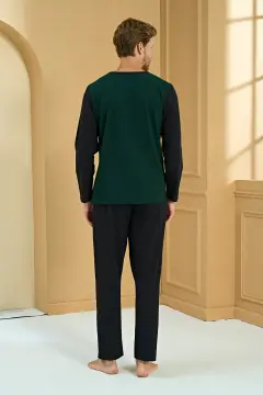 Pijadore 2283 (M-L-XL-XXL) Uzun Kollu Erkek Pijama Takım 4'lü