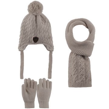 Kitti P-K25170-10 (4-8) Yaş Erkek Çocuk Şapka Atkı Eldiven Takım 6'lı