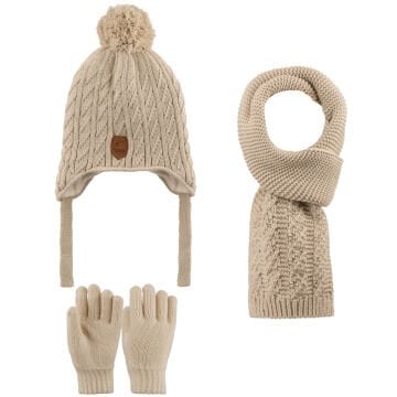 Kitti P-K25170-10 (4-8) Yaş Erkek Çocuk Şapka Atkı Eldiven Takım 6'lı