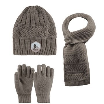 Kitti P-K25180-05 (9-15) Yaş Erkek Çocuk Şapka Atkı Eldiven Takım 6'lı