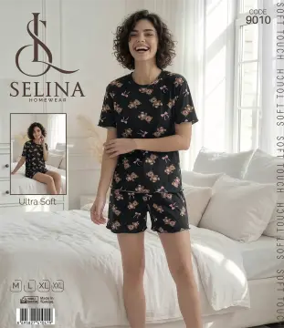 Selina 9010 (M-L-XL-XXL) Bayan Şortlu Takım