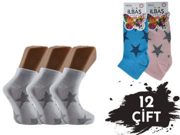 İlbaş Kız Erkek Çocuk Patik Çorap 12'li