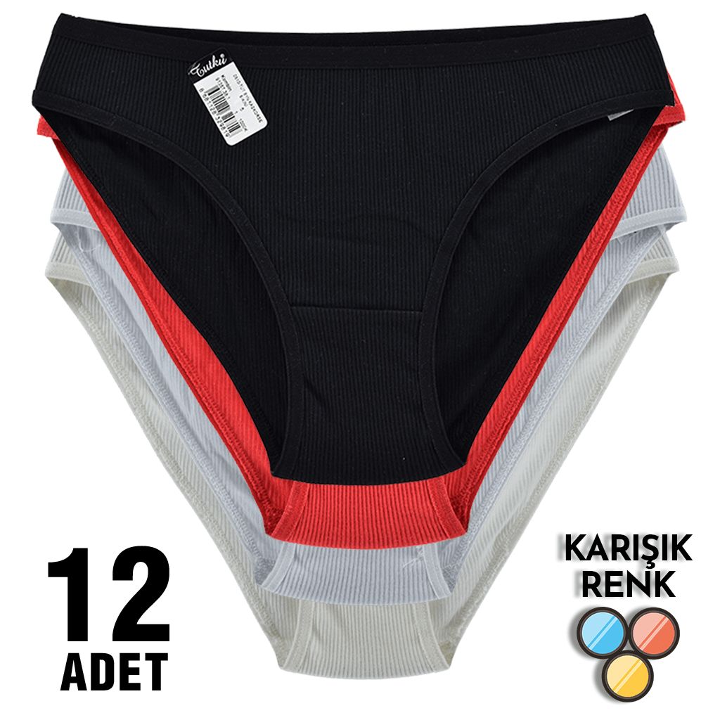 Tutku 0510 Kaşkorse Bayan Bikini 12'li