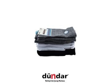 Dündar 4230 (40-44) Dikişsiz Yıkamalı Koku Önleyici Erkek Cotton Sports Çorap 12'li