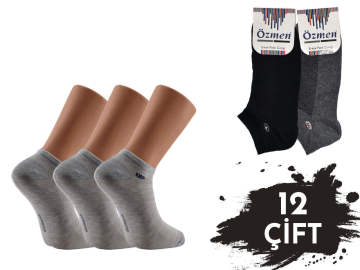 Özmen 45-15 Kaliteli Penye Erkek Patik 12'li