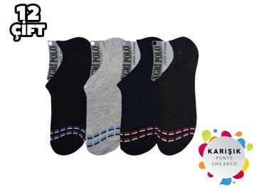 XGRİ POLO 15-3 Erkek Penye Sneakers 12'li