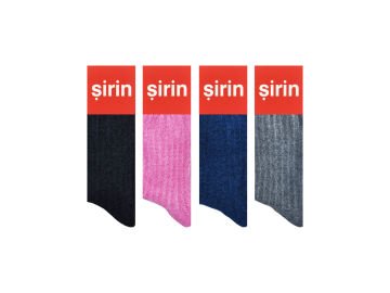 Şirin 5300 Parfümlü Şönil Kışlık Bayan Soket Çorap 12'li