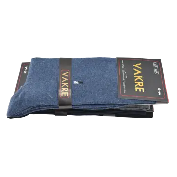Vakre 9014-40 (41-44) Erkek Penye Likralı Çorap 12'li