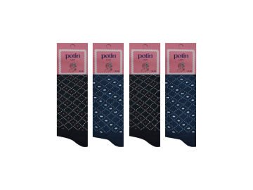 Potin 3-4 Bayan Penye Likralı Çorap 12'li