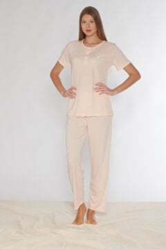 Alperi 780-54 (M-L-XL-XXL) Bayan Kısa Kollu Pijama Takım 4'lü