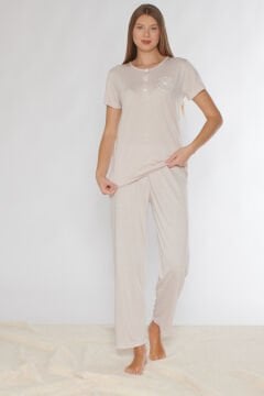 Alperi 780-54 (M-L-XL-XXL) Bayan Kısa Kollu Pijama Takım 4'lü