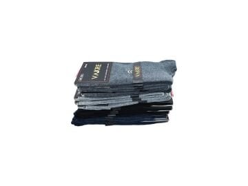 Vakre 9014-27 (41-44) Erkek Penye Likralı Çorap 12'li