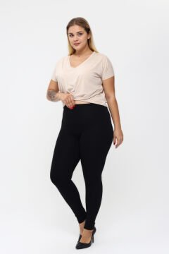 Vogsing 331 (3XL-4XL-5XL) Şardonlu Çelikli Yüksek Bel Bayan Tayt 6'lı