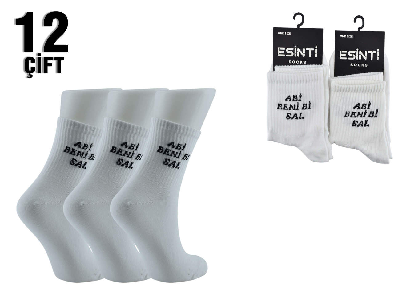 Esinti Bayan Kolej Çorap 12'li