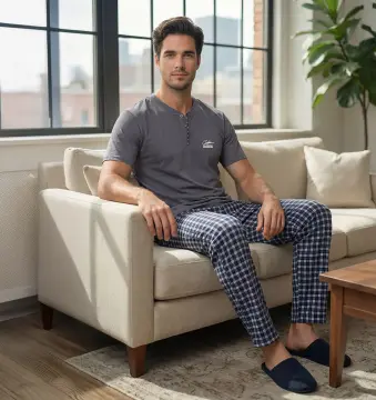 Tekten 8200 (M-L-XL-XXL) Erkek Kısa Kollu Pijama Takım