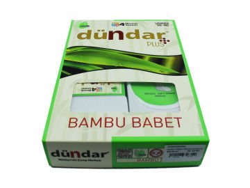 Dündar UNISEX Dikişsiz Yıkamalı Kokulu Bambu Babet 12'li