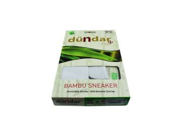 Dündar UNISEX Dikişsiz Yıkamalı Kokulu Bambu Sneaker 12'li