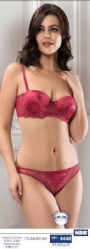 Nbb 4440 Destekli Straplez Sütyen String Takım