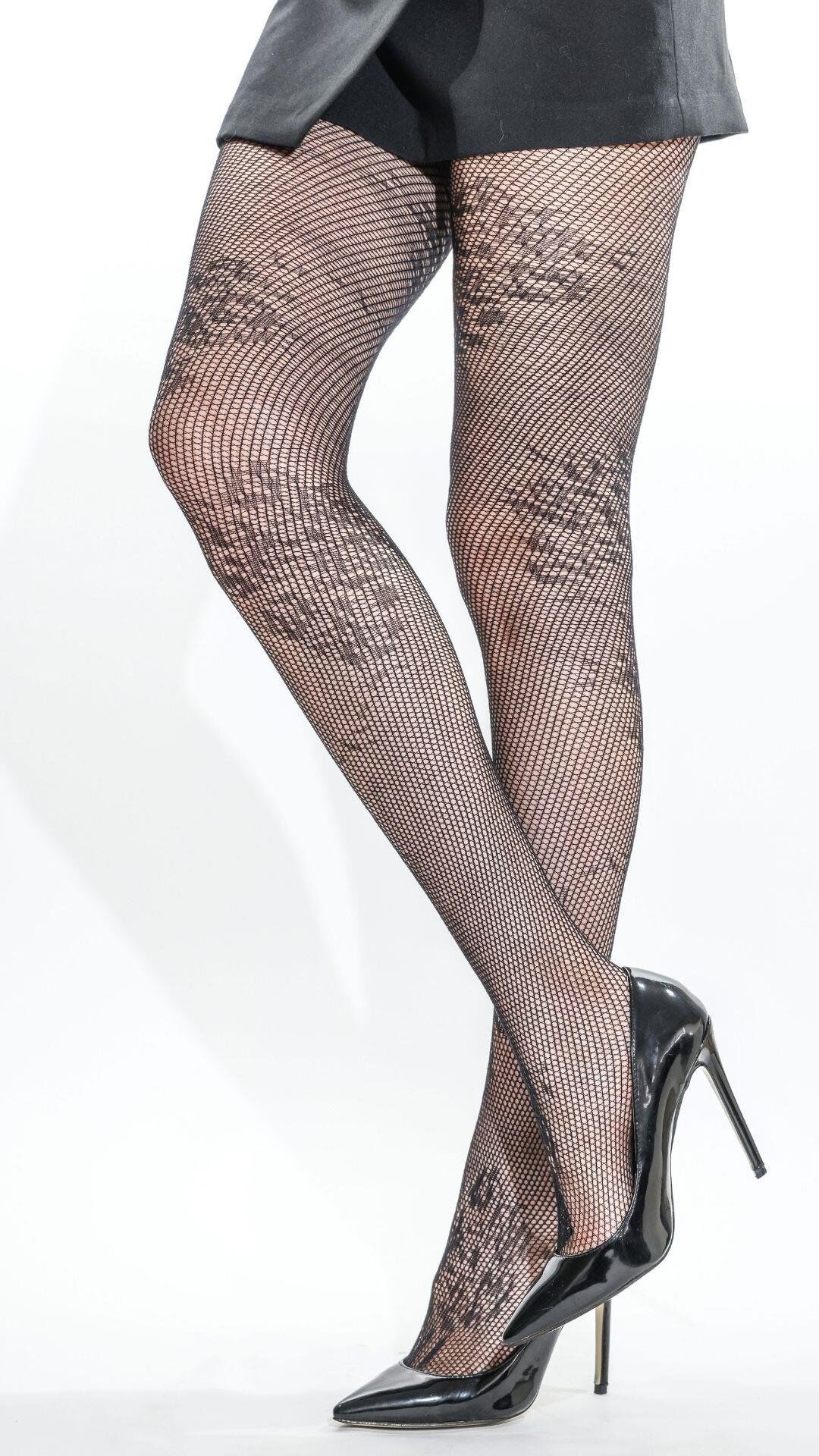 Daymod Buket Dantel Külotlu Çorap SİYAH - S-M