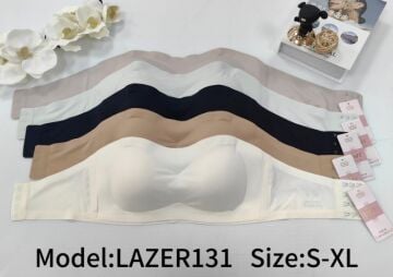 Umt 131 (S-M-L-XL) Lazer Kesim Bayan Sütyen 6'lı