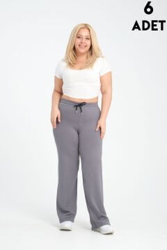 Vogsing 385 (2XL-3XL-4XL) Geniş Fitilli Battal Bayan Tek Alt 6'lı