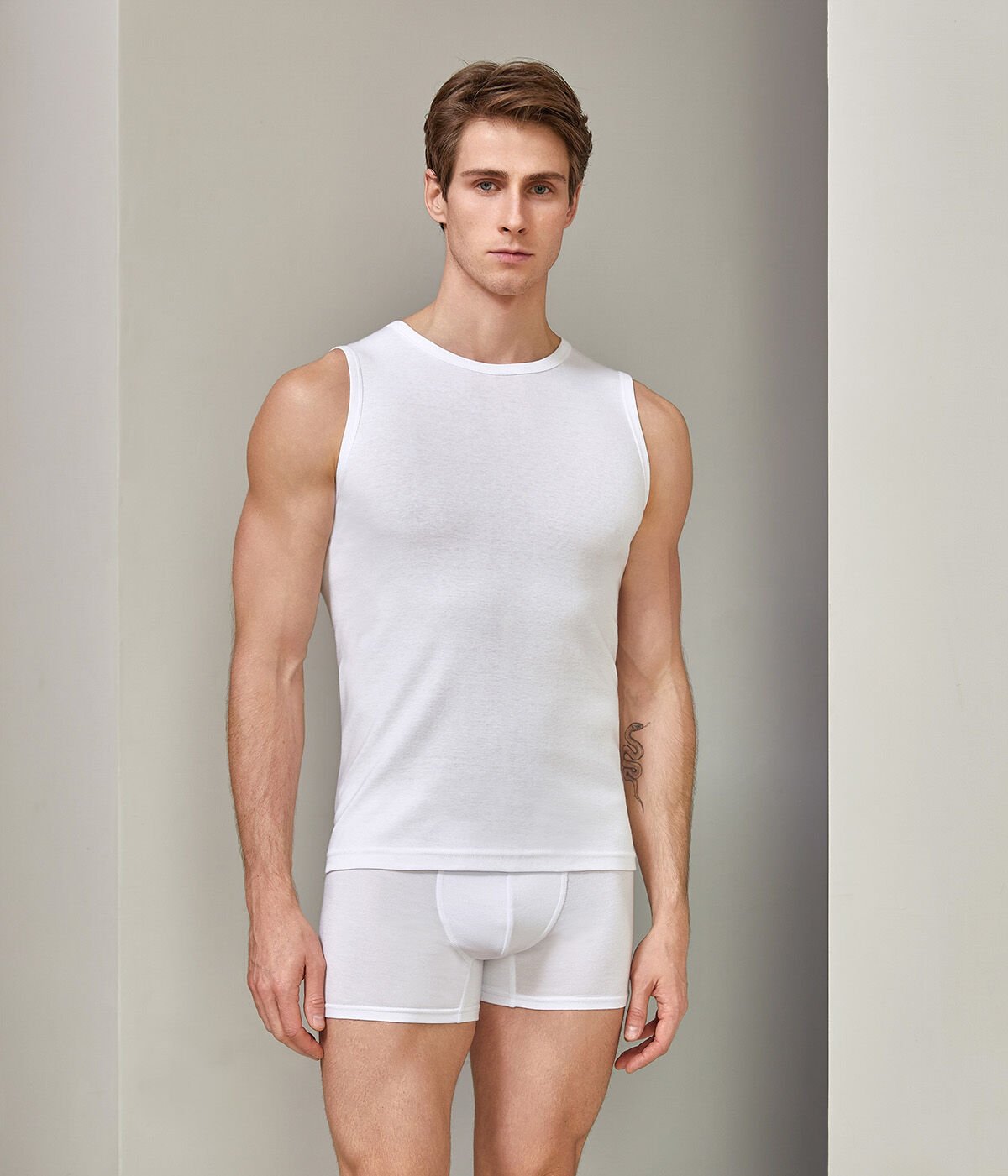 Berrak 1026 Erkek Likralı Süprem Kolsuz Bisiklet Yaka