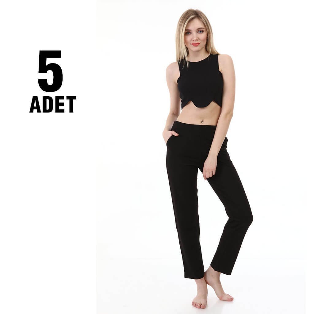 Sahra Ten 159 Kompak Cepli Bayan Eşofman Alt 5'li