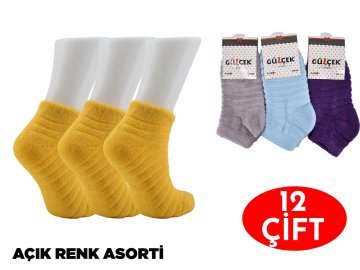 Gülçek Bayan Ters Havlu Patik 12'li