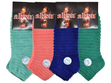 Aksu Ters Havlu Bayan  Patik 12'li