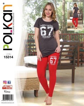 POLKAN BAYAN KISA KOL TAYTLI TAKIM